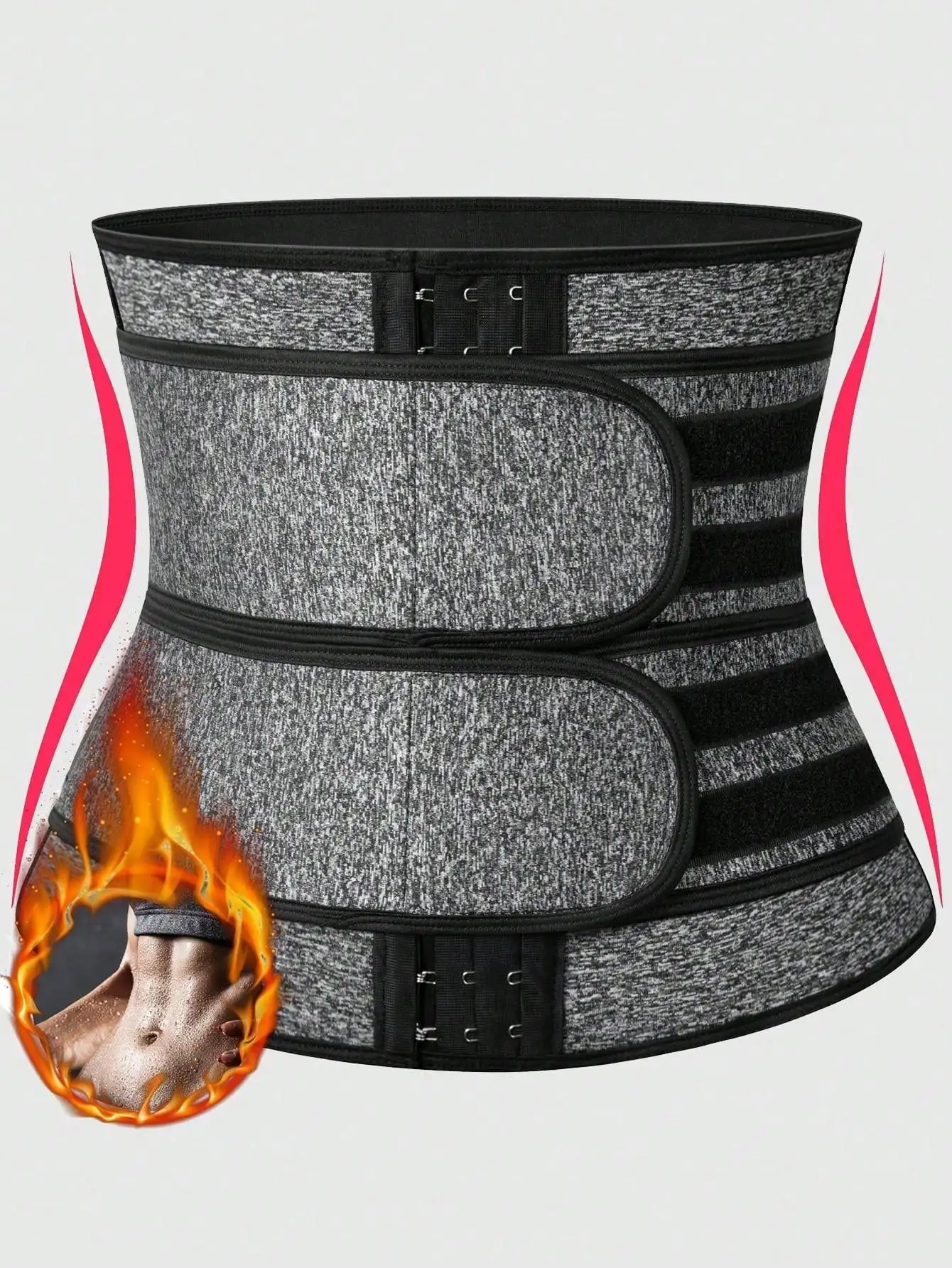 เข็มขัดรัดหน้าท้องสำหรับผู้หญิง, เข็มขัดกระชับสัดส่วน, เข็มขัดรัดหน้าท้องแบบสองชั้น, ชุดกระชับสัดส่วน, เข็มขัดรัดเอวสำหรับเล่นกีฬา