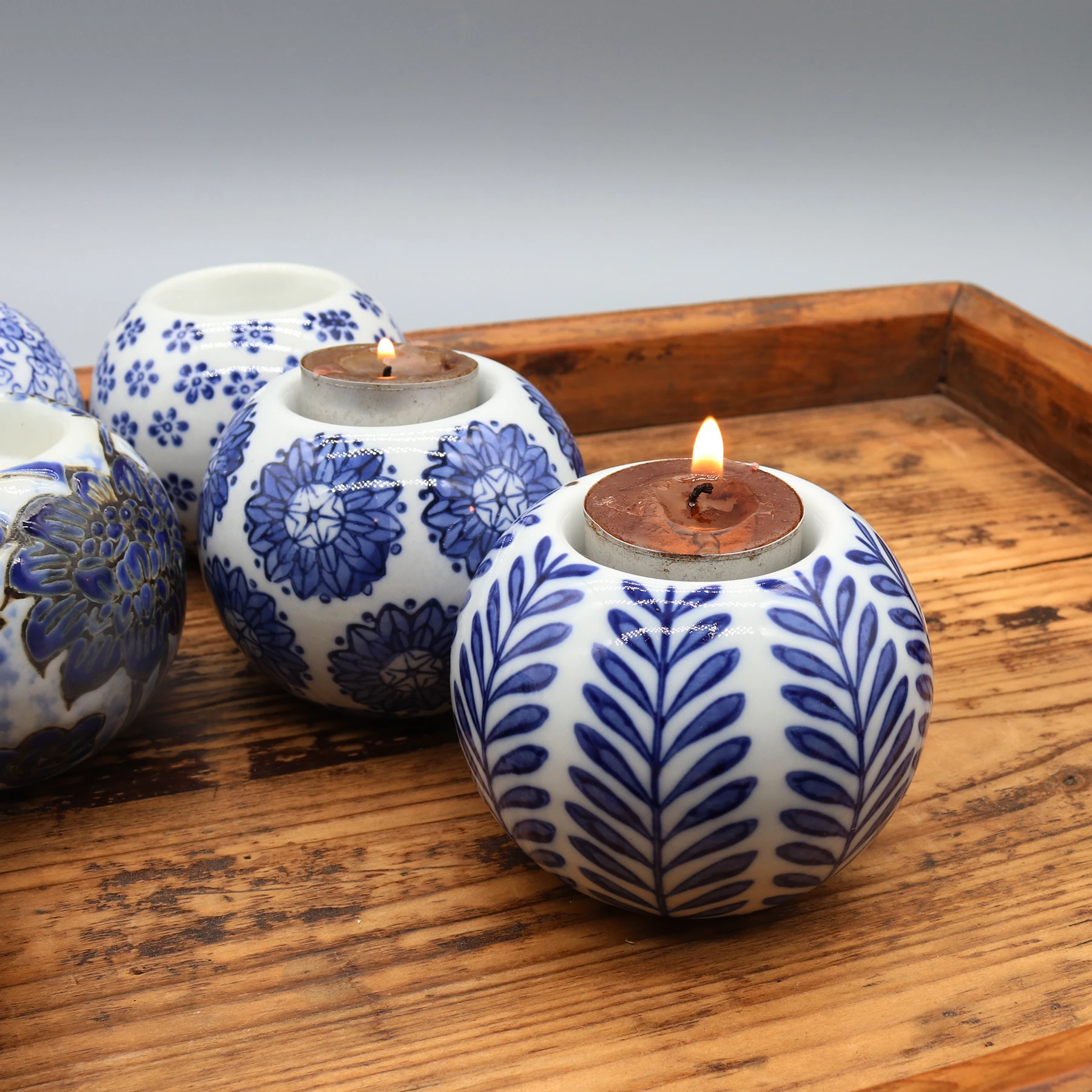 Tealight ceramiczny, świecznik, akcesoria stołowe, świecznik