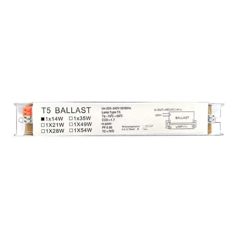 Upgraded 220-240V Wide Voltage T5 Electronic Ballast Fluorescent Lamp Ballasts Simple Installation for Factory Workshop