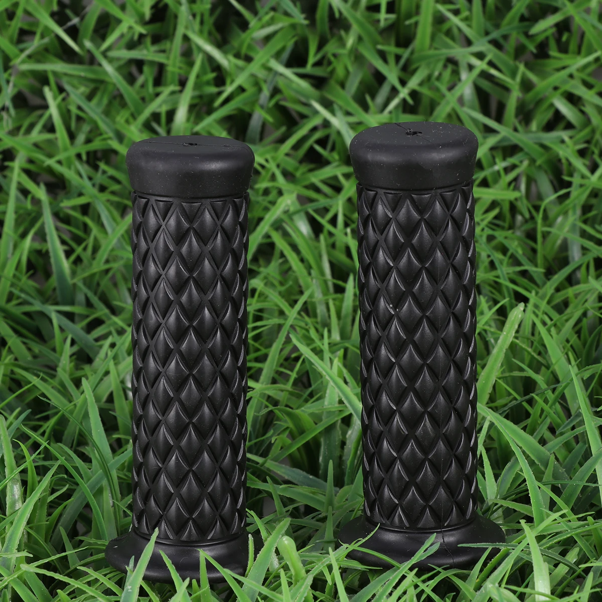 

Motorcycle H Rubber Cover Black Durable Pair H Grips Corrosion Resistant Low Temperature Motorbike Bike Replacement