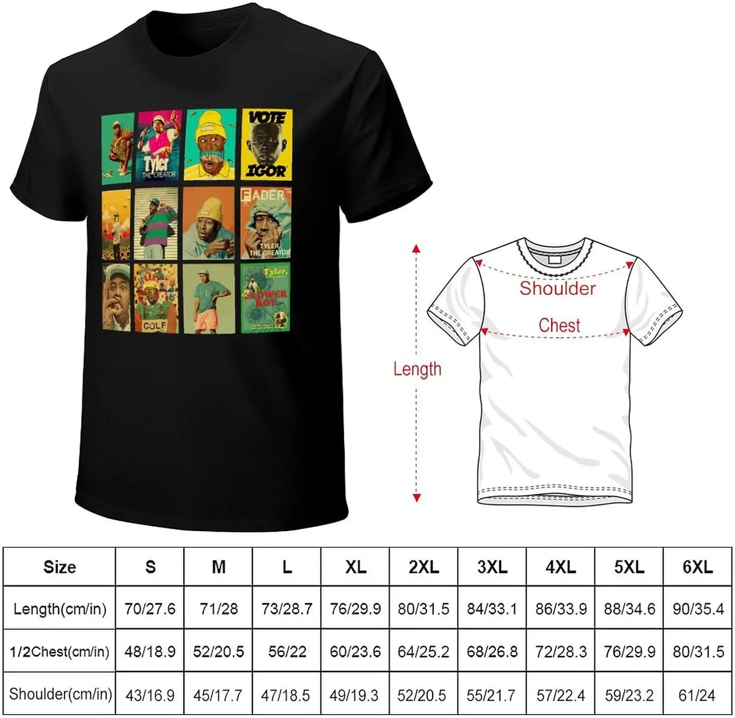 Men's T Shirt Crewneck Cotton Short Sleeve Classic Tee Shirt Tops
