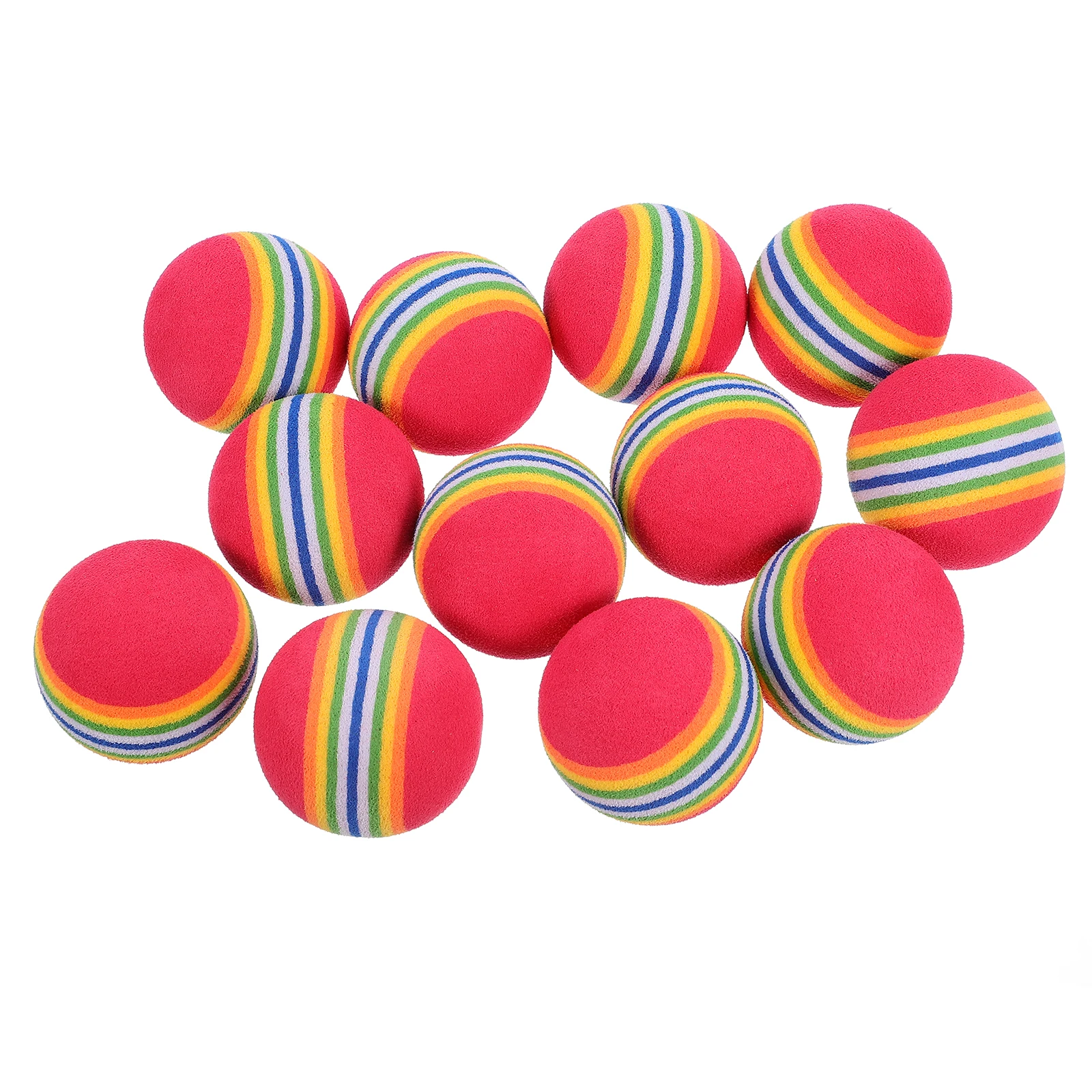 

20 pcs Golf Practice Balls Colored Lightweight Design Ideal Indoor Training Sponge Golf Ball Set