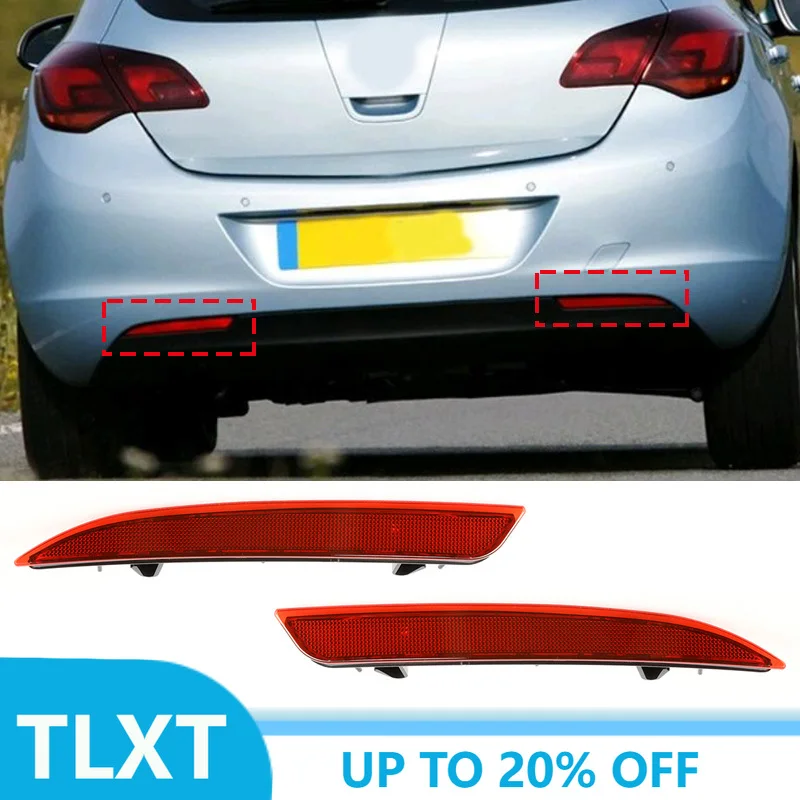 Car Accessories Exterior Auto Rear Bumper Reflector Tail Brake Parking Warning Stop Running Light For VAUXHALL ASTRA J 2010-2015