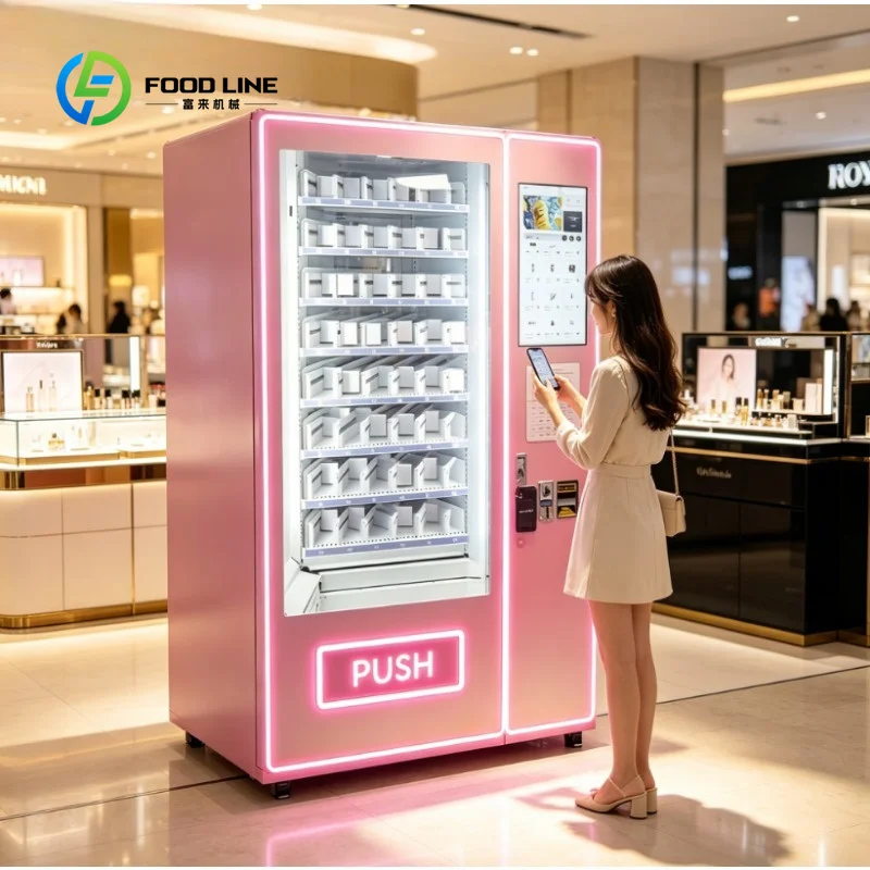 Customized Commercial Portable Lipstick Beauty Vending Machine for Events Distributors Self‑service Retail Dispenser