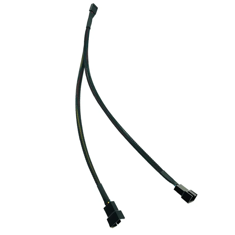 Adapter Cable 1/2/3/4Ways 4Pin PWM Splitter for Desktop Computer CPU Case Fan Sleeved Power Cable 4Pin Female to 1/2/3/4Pin Male