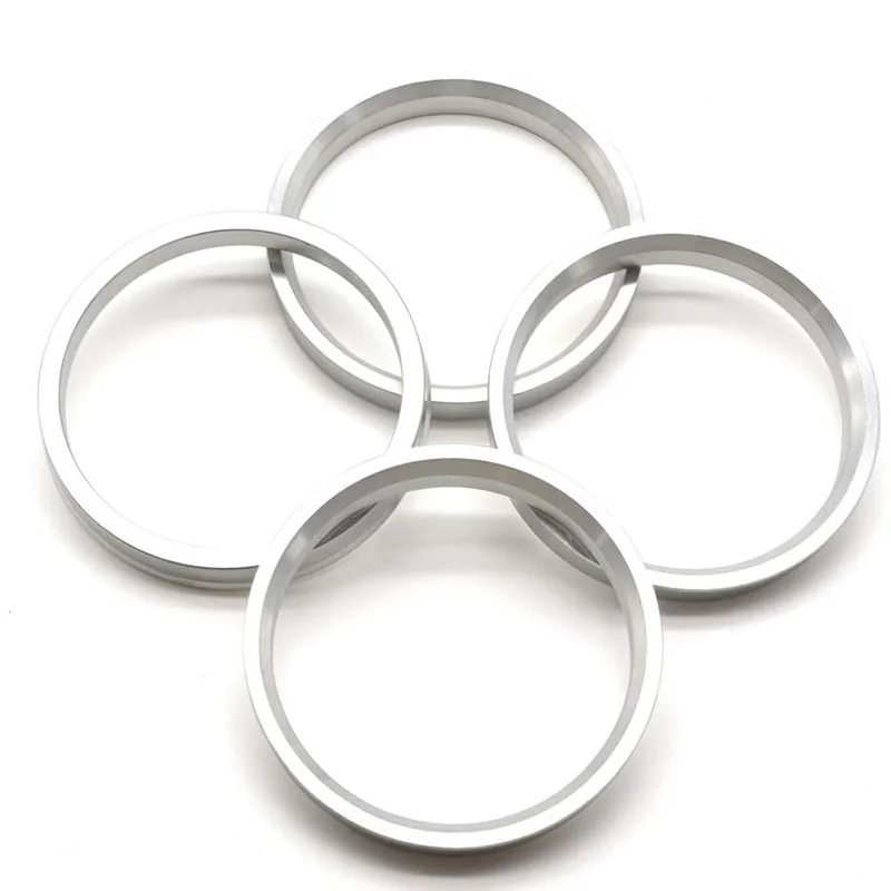 4 Uds OD 56,1 57,1 60,1 63,1 64,1mm a ID 54,1 56,1 56,6 57,1mmCubo de centrado de neumáticos de coche anillos centrales centro de orificio de rueda