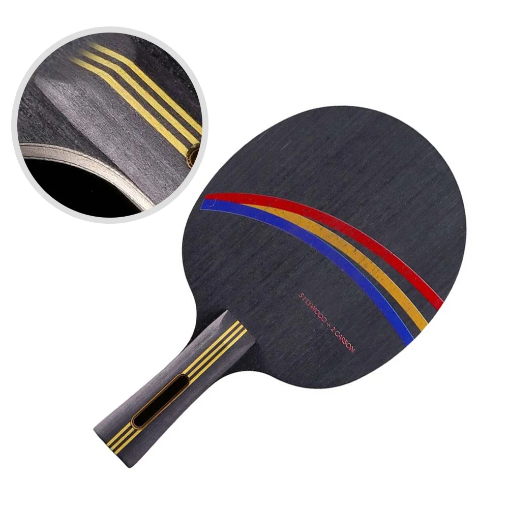 Black Shakehand Long Handle Long Handle Table Tennis Racket Tibhar Ergonomic Grip Shape For Aggressive Topspin Play