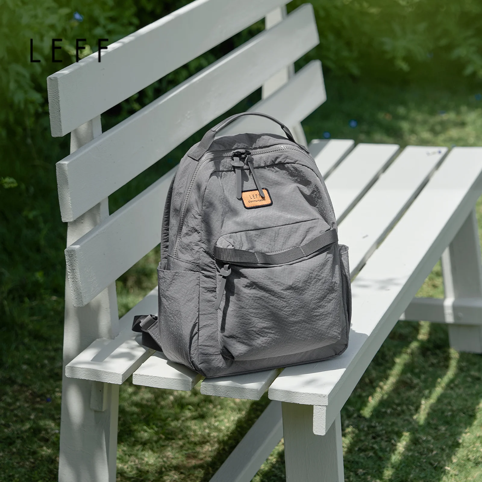 

LEFF Trendy Women Backpack Urban Nylon Waterproof Large Capacity Travel Outdoor Laptop Bag For Women Lightweight Durable Design