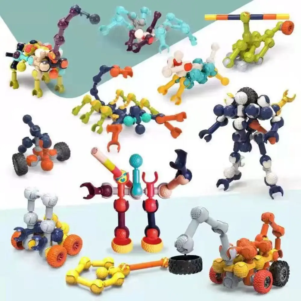 

101pcs Bricks Splicing Model Blocks . Articulated Versatile Structure Construction Puzzle Collection Cartoon