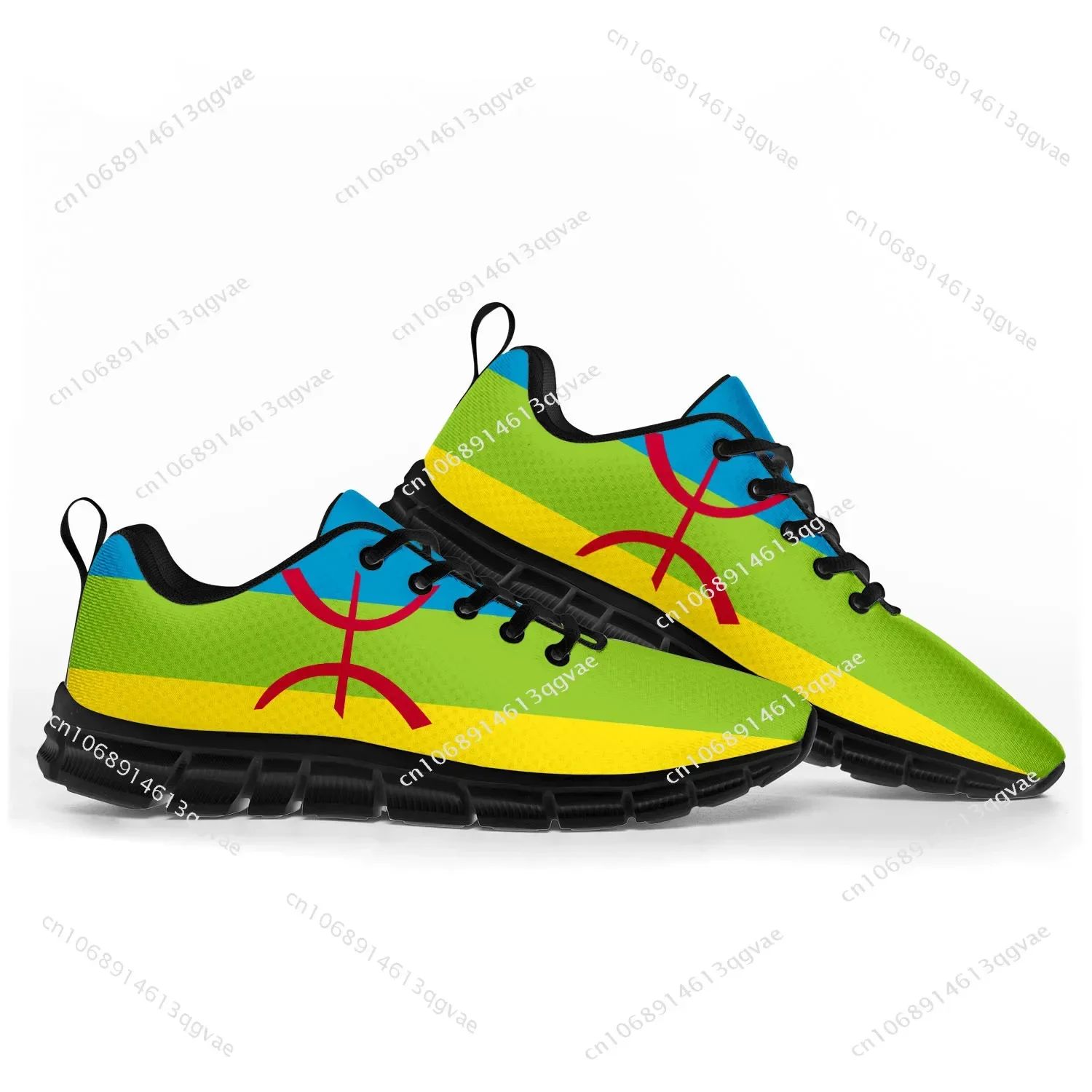 Berber Flag Pop Sports Shoes Mens Womens Sneakers Berber Casual Custom High Quality Couple Shoes Black