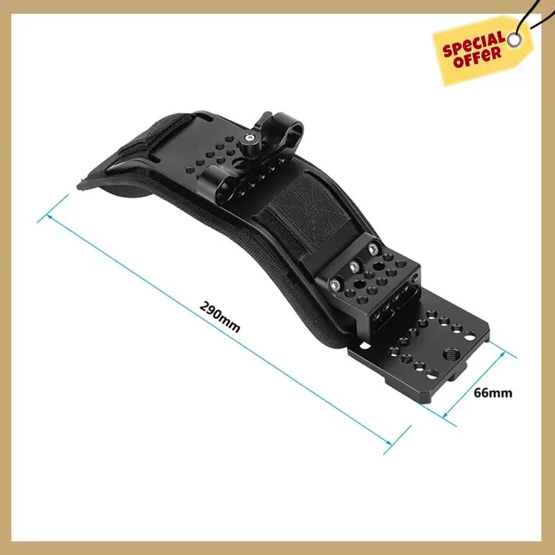 Stable Performance-Ergonomic Shoulder Pad Mount With V-Wedge Mount 15Mm LWS Rod Clamp For Sony VCT-U14 Tripod Adapter For Should