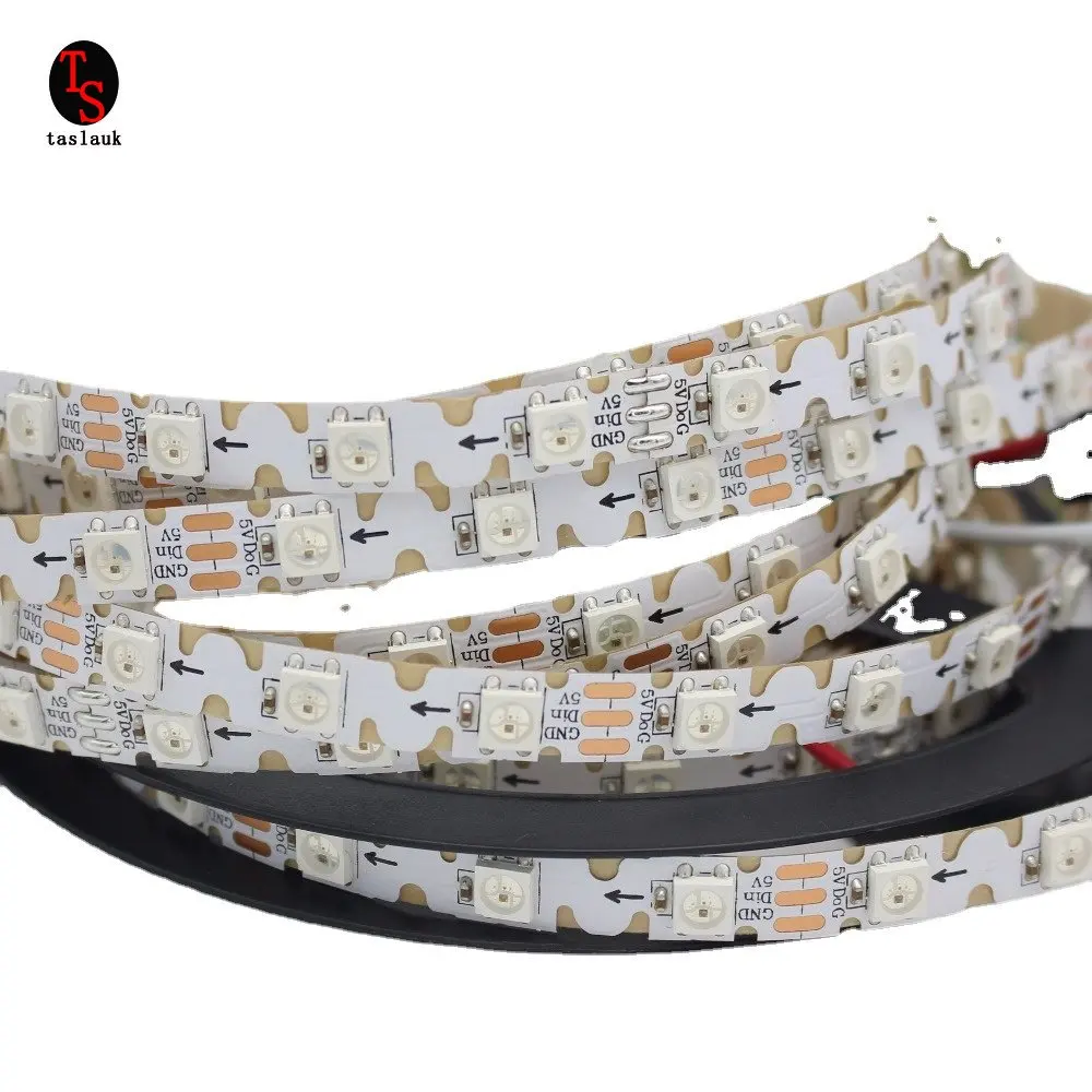 1/2/3/4/5M WS2812B ws2812 5mm  8mm PCB S shape type Addressable RGB LED pixel strip bendable 60leds 60pixels/m 5V led lights