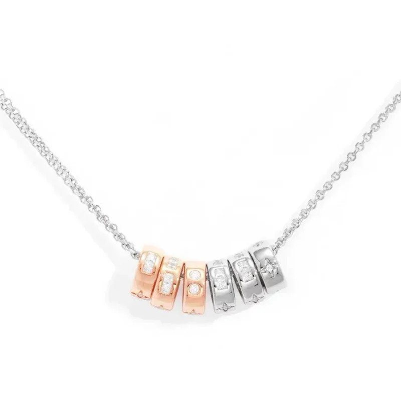 LI KI 925 Sterling Silver 2023 New High Quality Morse Code Earrings Necklace Bracelet Ring Stylish Exquisite  Jewelry view 2