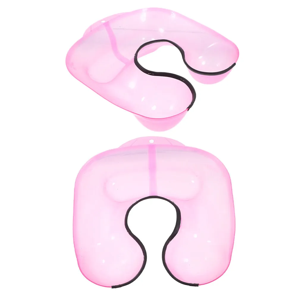 

2Pcs Hair Coloring Perm Tray Versatile DIY Hairdressing Must Have Exquisite Workmanship Robust Easy to Place Around Neck Support