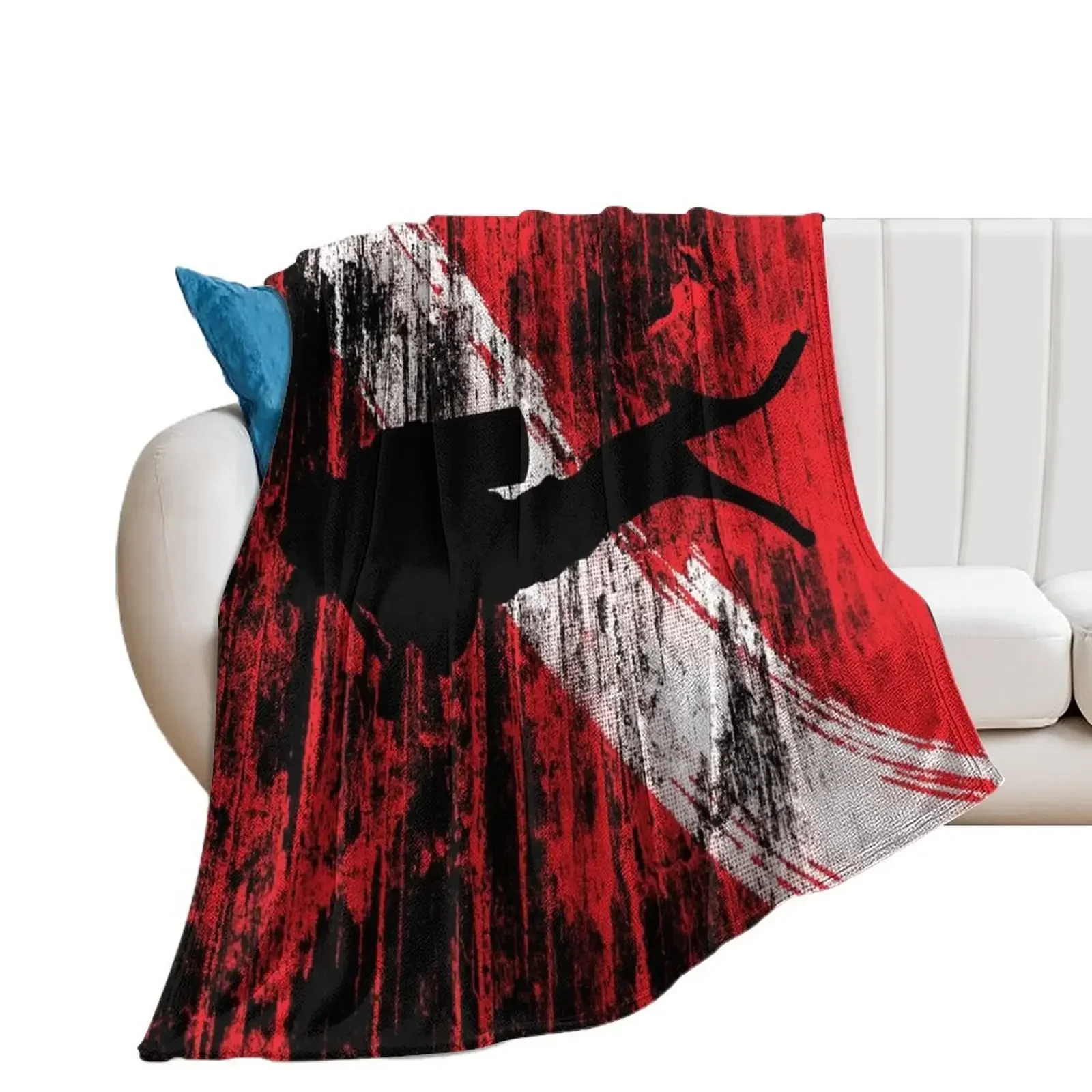 

Scuba Diving Flag Throw Blanket Summer Beddings Polar Sofa Throw Extra Large Throw Blankets