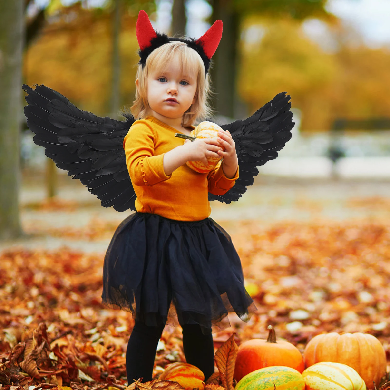 

Wings Costume Medium Stylish Halloween Dress Role Play Suit Kids Comfortable Foldable Wing Prop Birthday