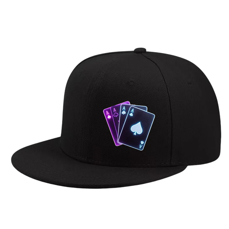 A Dazzling Magic Four Sheet A Printed Baseball Cap, Suitable for Magic Enthusiasts, Men's Style Design Baseball Cap, Universal f