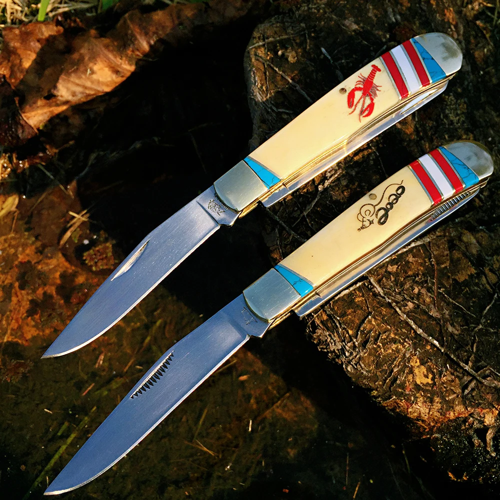 

Нож Watchman, складной карманный нож с несколькими лезвиями, классическое традиционное дерево, высокое качество