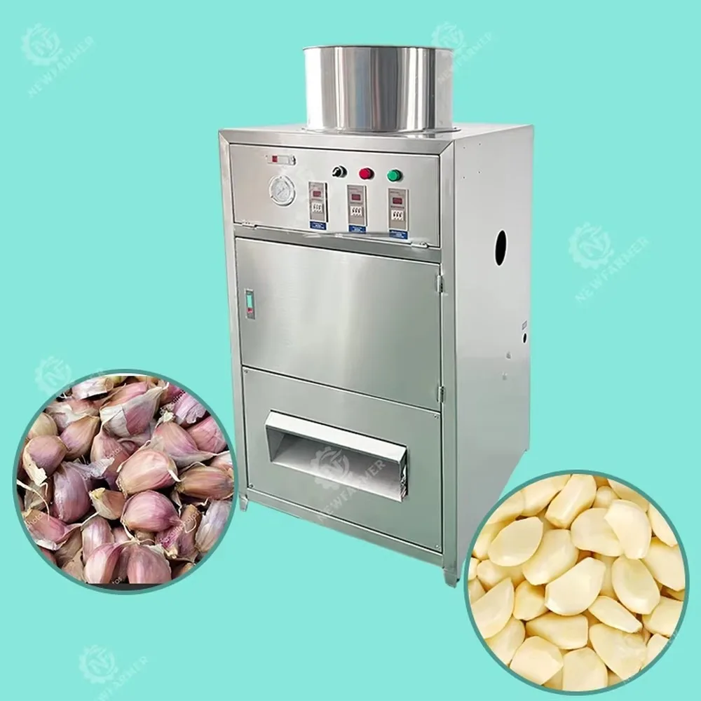 Industrial Electric Garlic Peeling Machine 150kg/h Automatic High Capacity Stainless Steel Peeler for Food Factory
