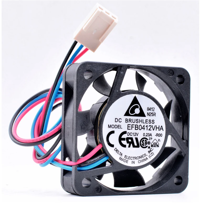 

Brand new original EFB0412VHA-R00 4cm 4010 40mm fan DC12V 0.23A 3 lines Switch inverter small cooling fan