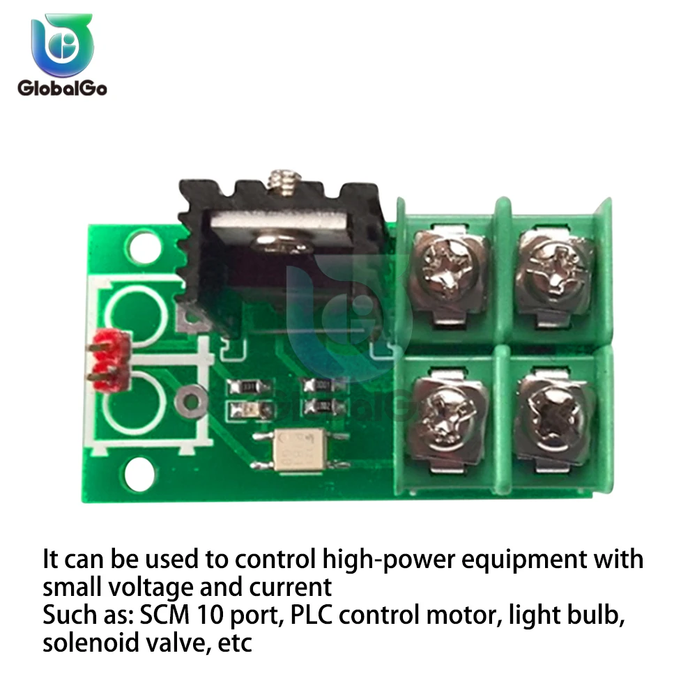 DC 5V-80V Electronic Switch Control Board Pulse Trigger Switch Módulo DC Painel de Controle MOS Field Effect Tube Optocupler Driver