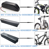 Electric Mountain Bike Battery 36V 48V 10Ah 17.5Ah Lithium E-Bike Battery for GOGOBEST GF700 GM26 GM27