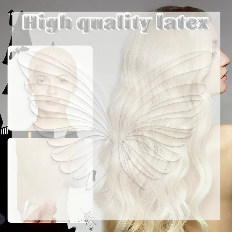 Funny Realistic Latex Fake Bald Head Wig Cap Breathable Unisex Mask for Kids Adults Masquerade Fancy Party