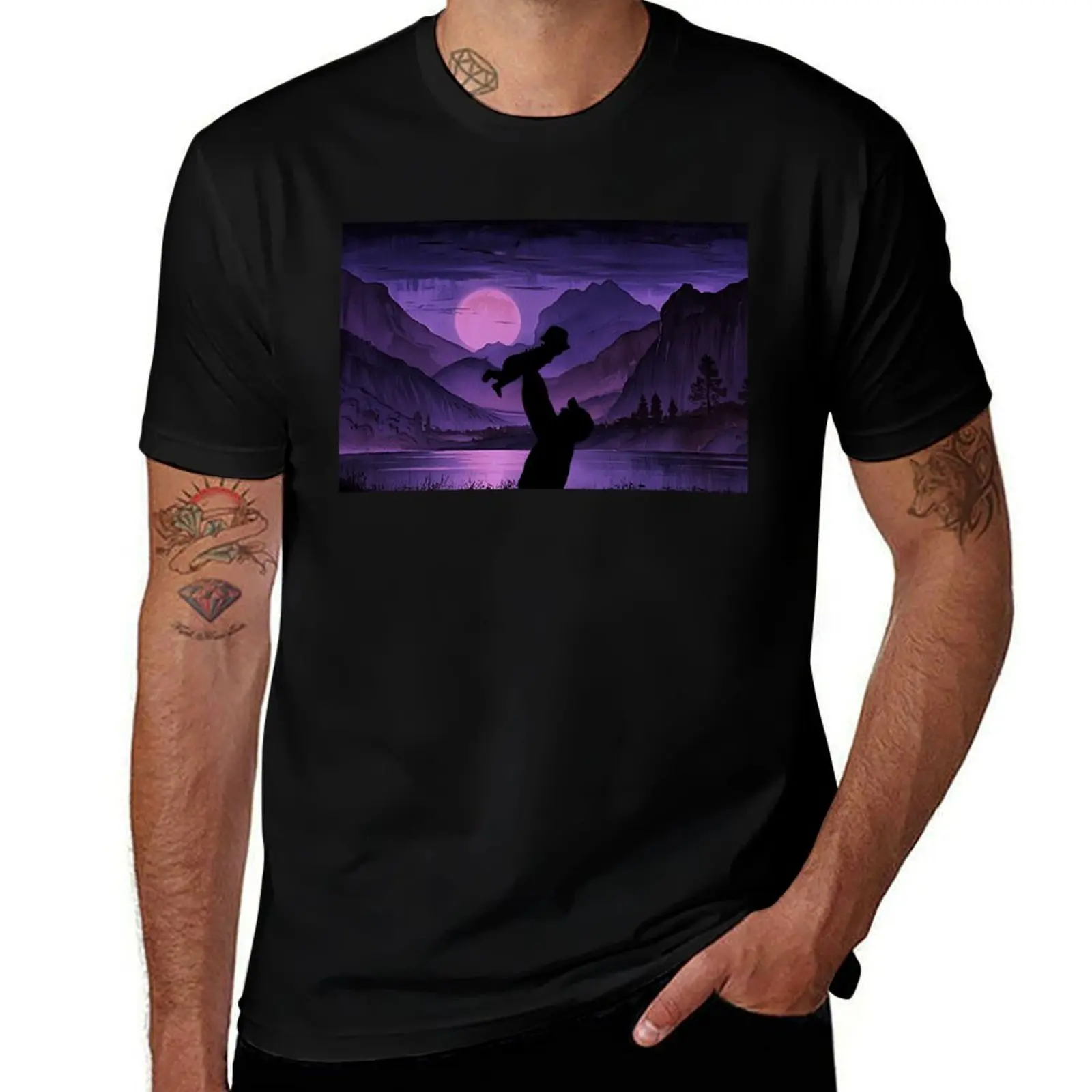 

Father and Baby T-Shirt topping Funny t-shirts Luxury man fruit of the loom mens t shirts