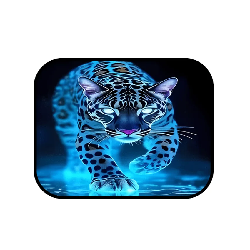 4pcs/ Set Animal Pattern Non-slip Absorbent Car Floor Mats, Universal Car Interior Floor Mats, Car Interior Accessories