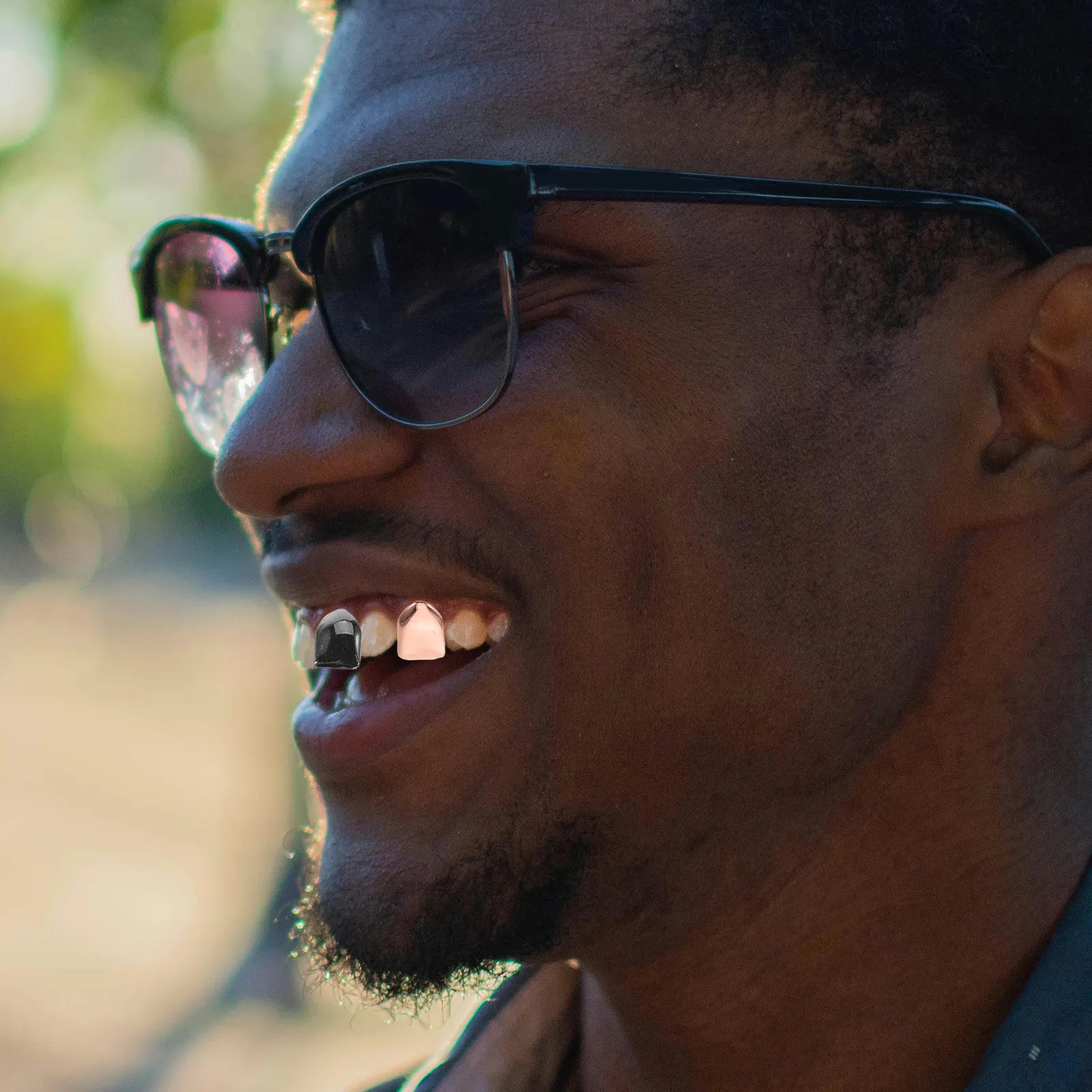 5Pcs Single Tooth Hip Hop Teeth Grill Caps Multi Color Removable Fake Tooth Jewelry Party Rap Rapper Hip Hop Teeth Grill Caps