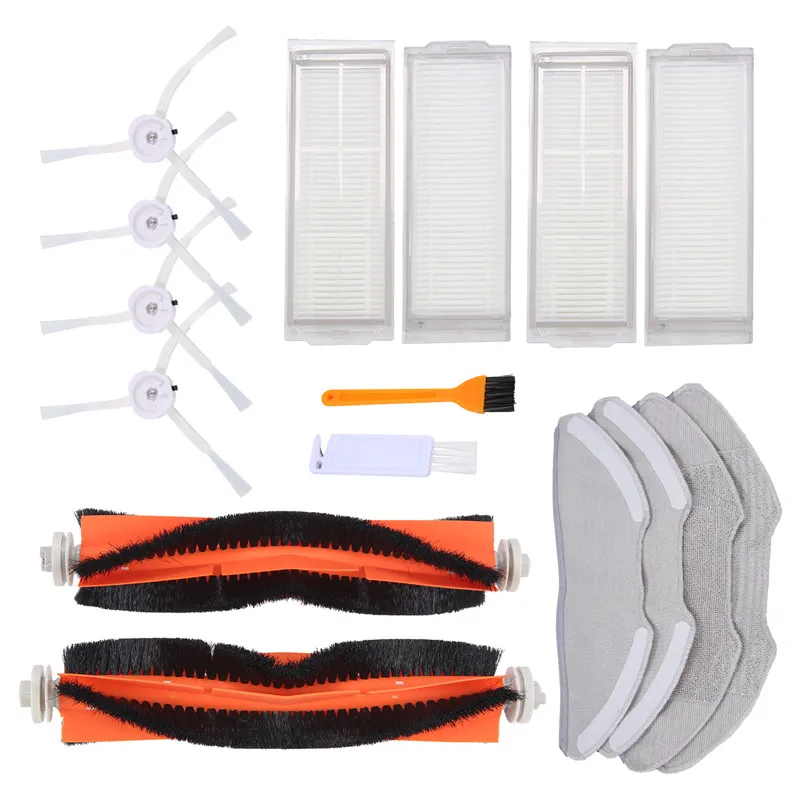 미 로봇 진공청소기 2 Lite / Pro / MJSTL / MJST1SHW 로봇 진공 청소기 예비 부품 메인 사이드 브러시 헤파 필터-A99X