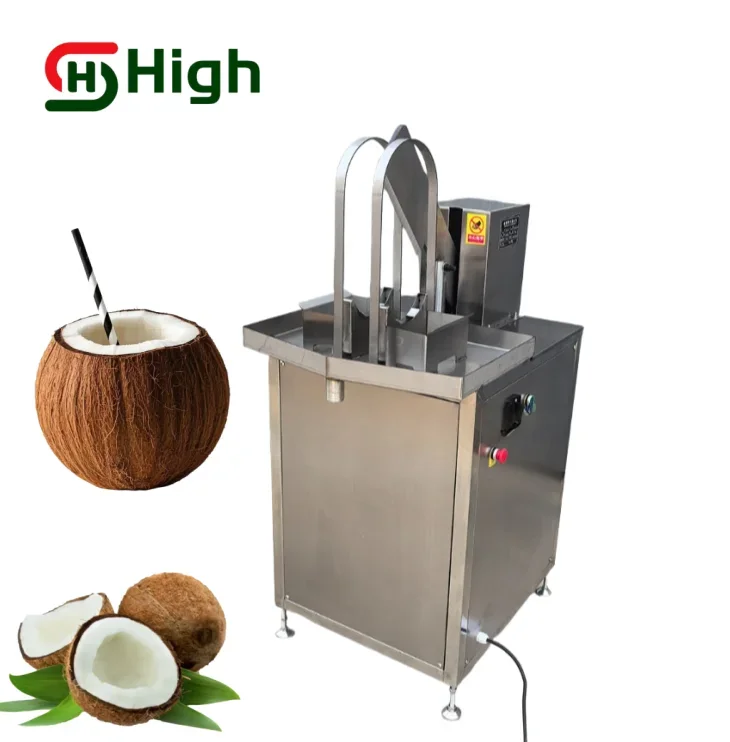Coconut Half Cut Jui hine Lid Open Cut hine Splitting Husk Opener Top Coconut Half Cutter
