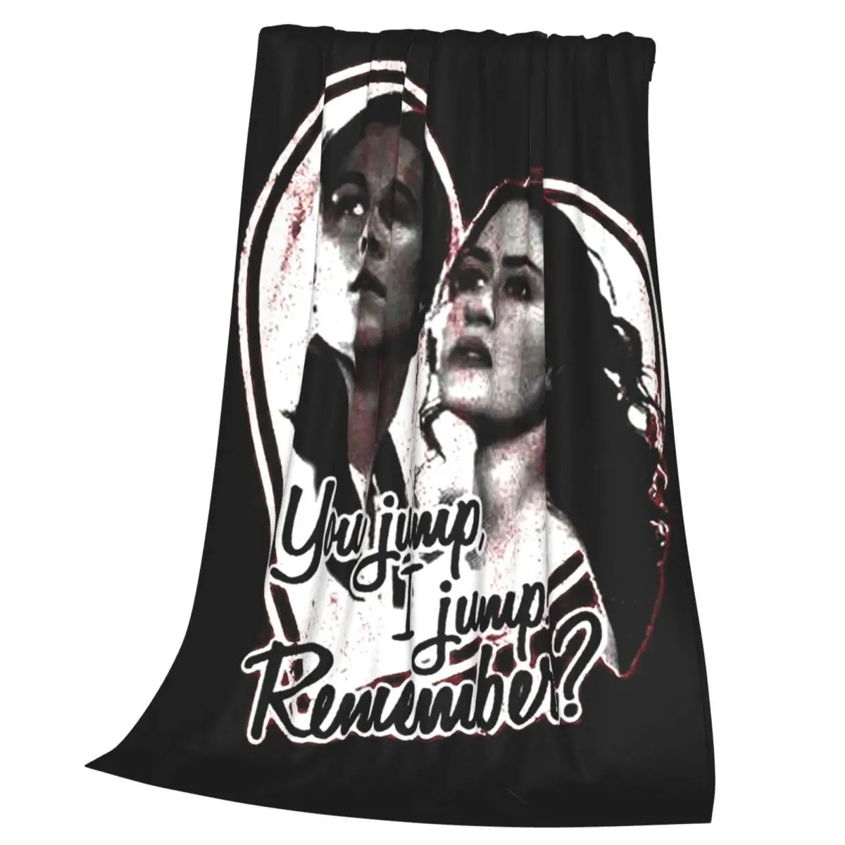 Titanic Movie Jack And Rose Design Blanket Soft Warm Flannel Throw Blanket Plush for Bed Living room Picnic Travel Home Sofa