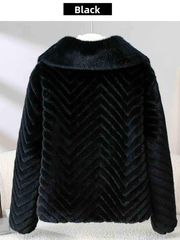 Thiened ort Mantel Damen Meer Pelz Ganze Haut Einteilige Große Größe Winter Oberbekleidung Koreanische Sle Long Sve