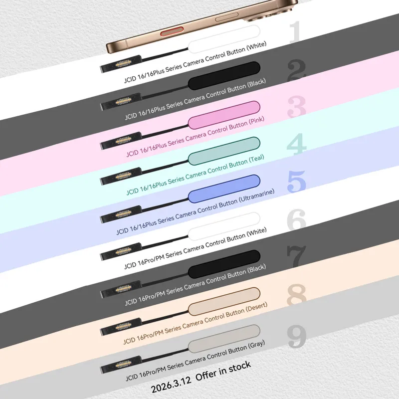 

Кнопка управления камерой JCID серии 16, запчасть для ремонта IP-камер 16, гибкий кабель для замены кнопки управления, инструменты для ремонта телефонов