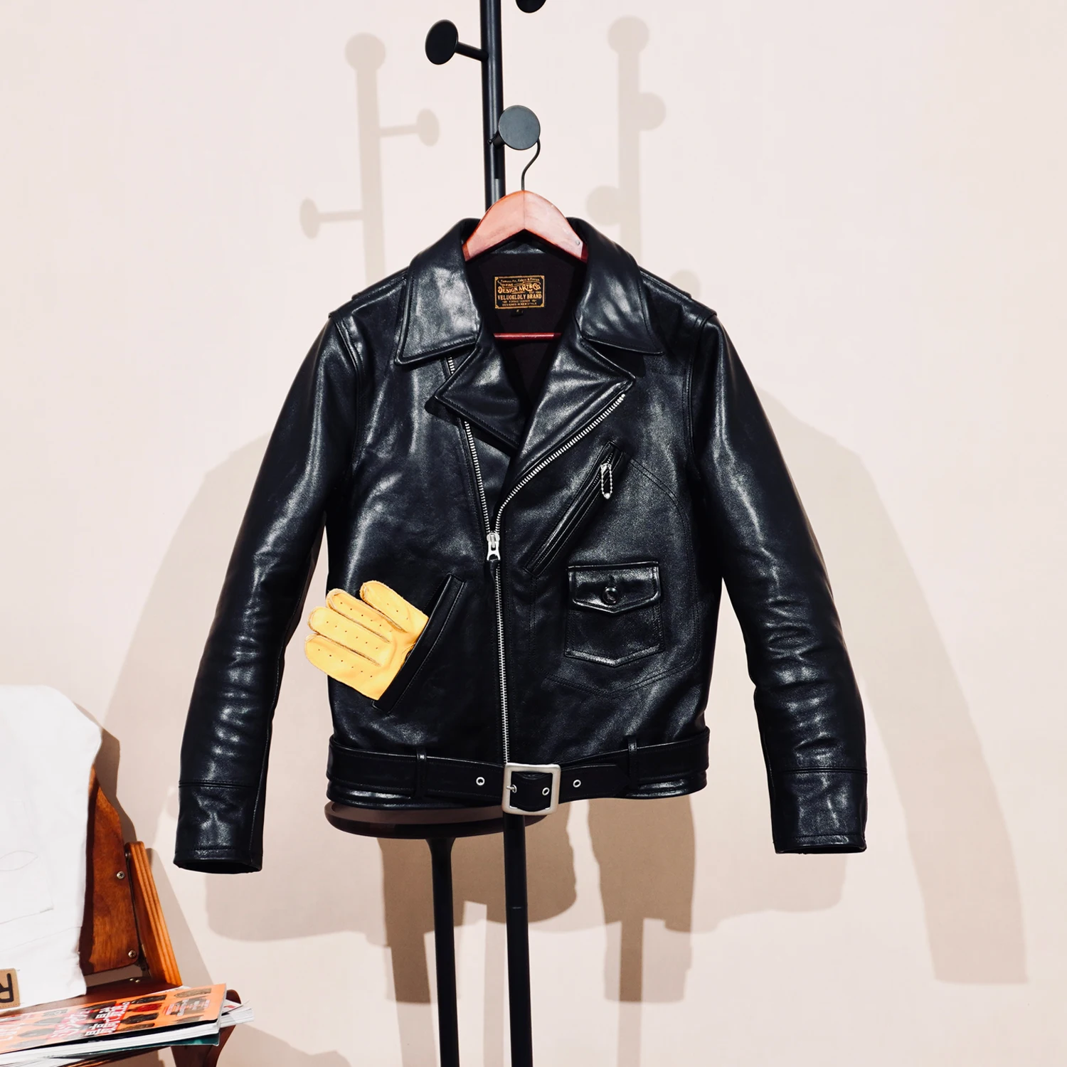 

Tailor Brando Classic TWC 731 American Vintage Double Rider Full-Grain Vegetable-Tanned Horsehide Men's Leather Biker Jacket