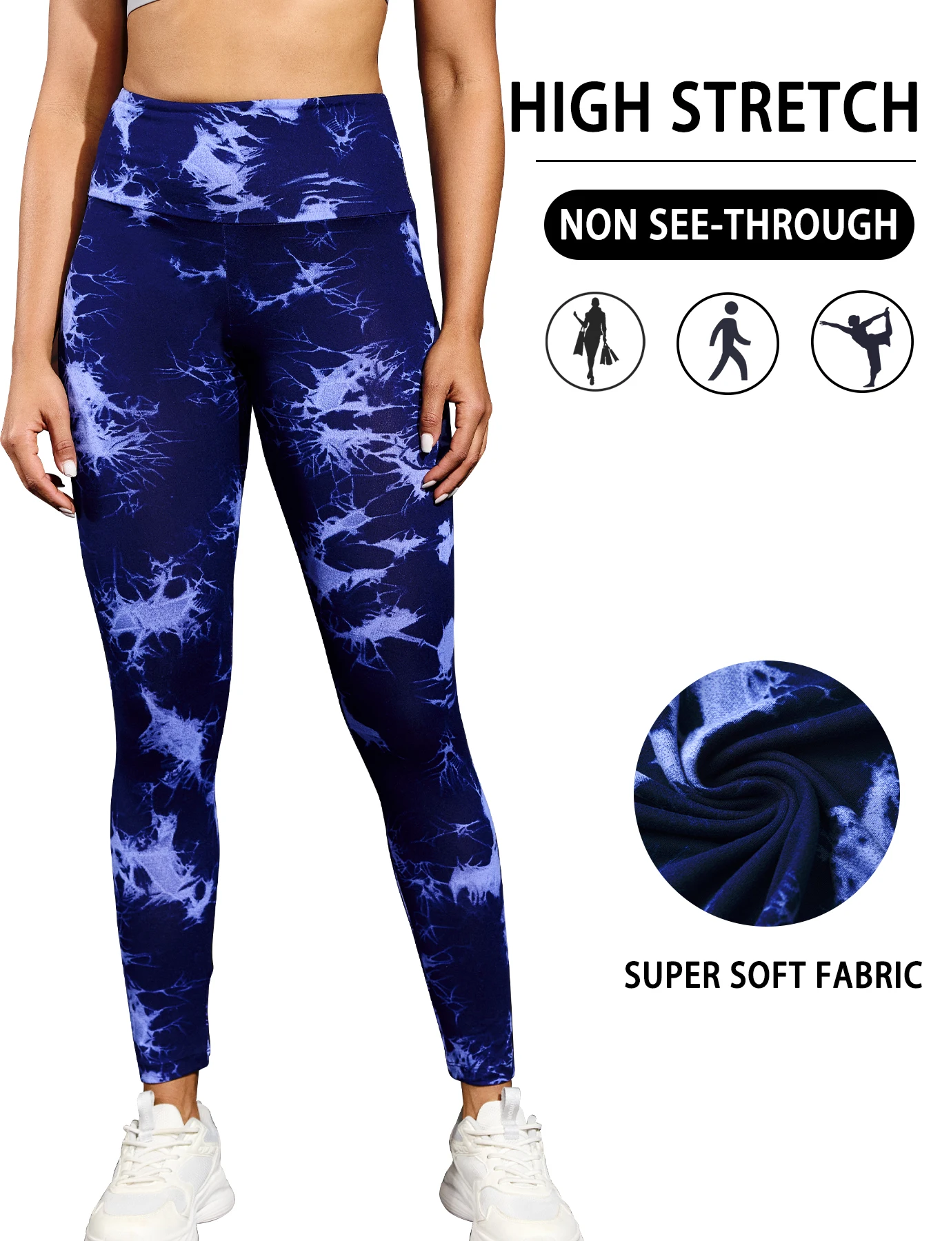 

Супермягкие леггинсы с высокой талией и принтом тай-дай для женщин, йоги, бега, тренажерного зала, без прозрачных тренировок, спортивные колготки с эффектом пуш-ап, тренажерного зала и фитнеса