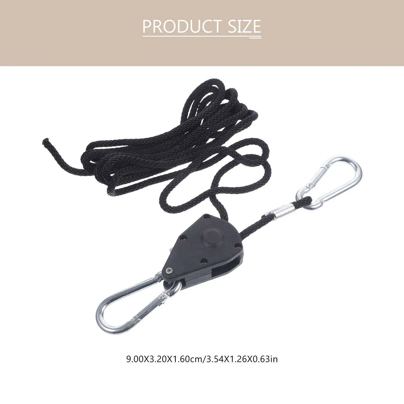 

4Pcs Heavy Duty Adjustable Rope Hanger Metal Gears Ratchets LED Grow Lights Fixtures Reinforced Polypropylene Fiber