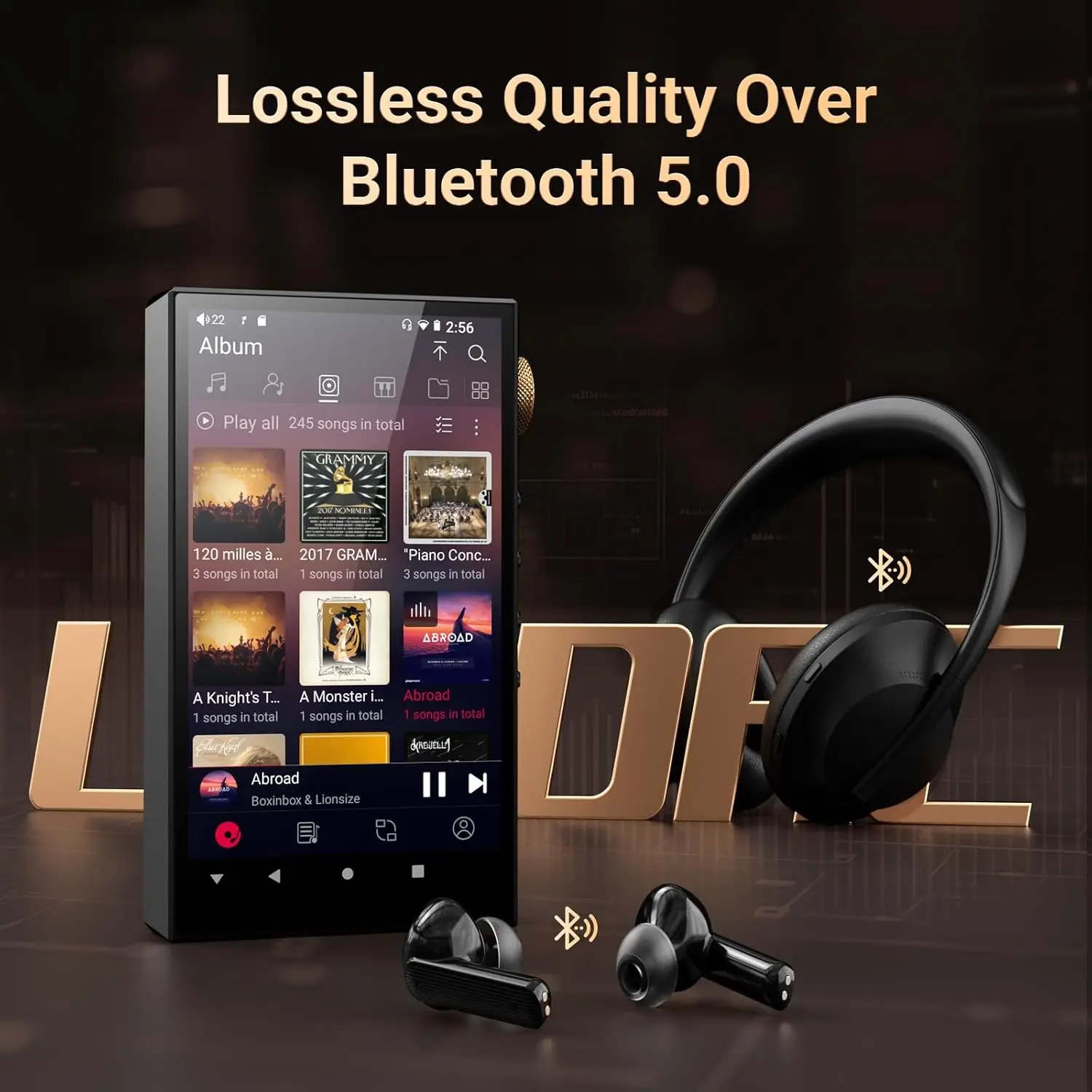 Oilsky 160GB HiFi ハイレゾ オーディオ プレーヤー、Bluetooth および