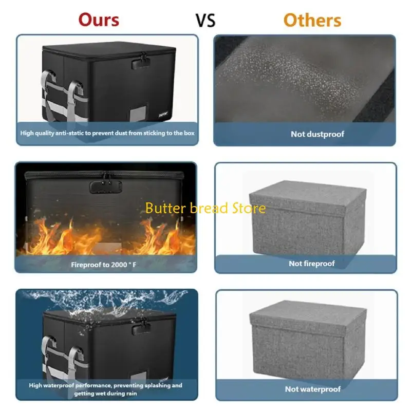 W89C Powerful Flame Resistant Document Case With Aluminum Layer And Reinforced Plastic Material For Legal Files