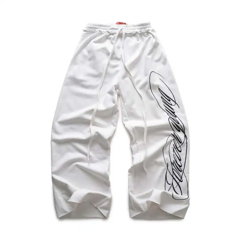 

Y2K Американский Харадзюку Черный Хип-Хоп Городская Уличная Одежда Ретро Брюки-джоггеры с буквенным принтом для мужчин и женщин