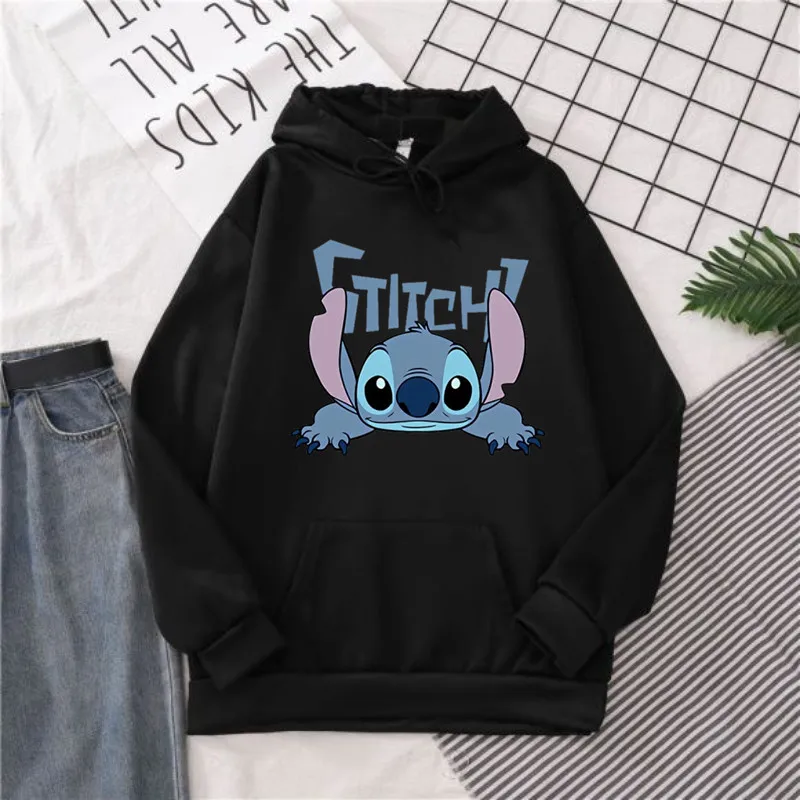 Cute Stitch Women\'s Hoodie Funny Hoodies Printing Cartoon Graphic Sweatshirt Women Harajuku Tops Oversized Autumn Clothes