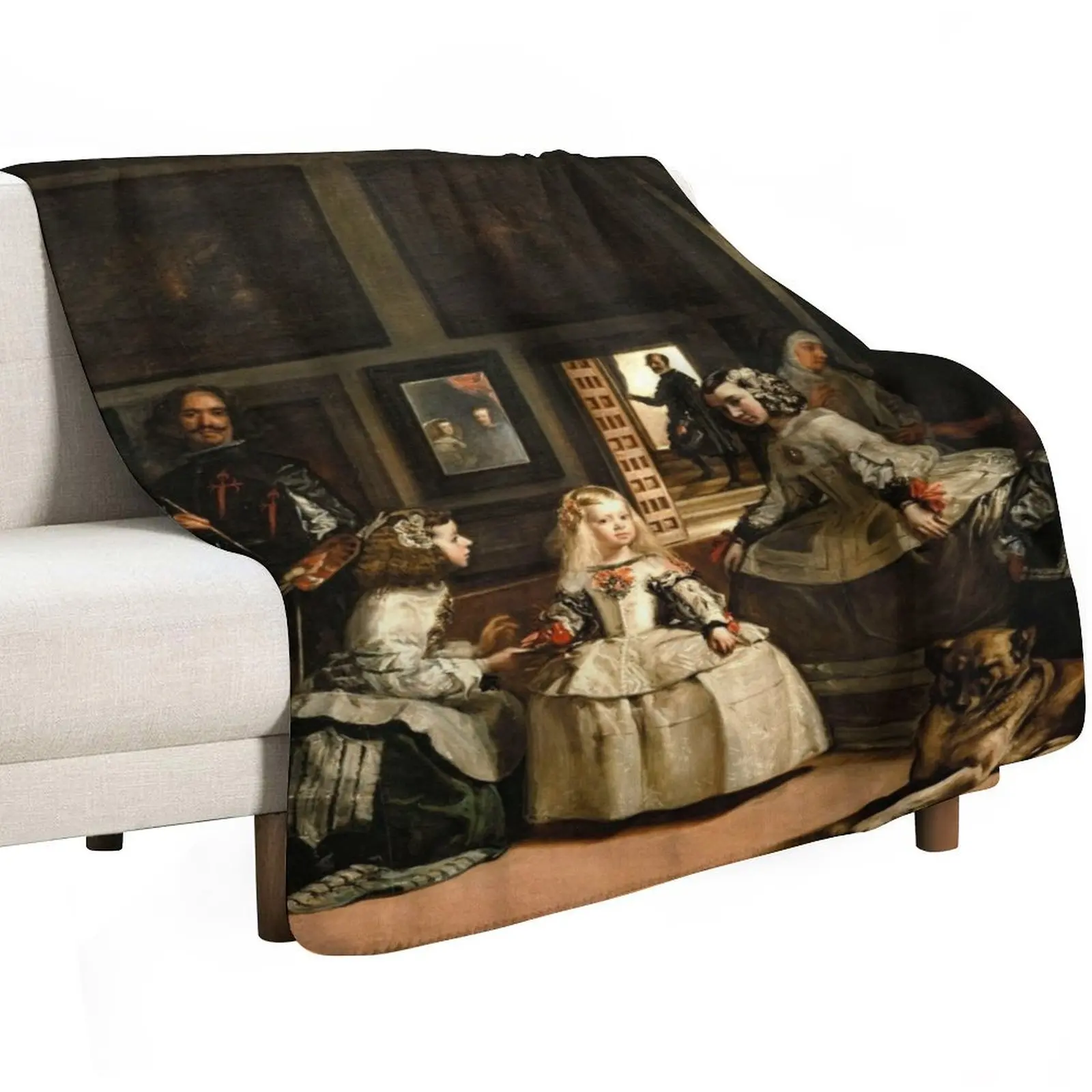 Las Meninas by Diego Velázquez Throw Blanket Luxury for sofa Large Luxury St blankets and throws Single Blankets