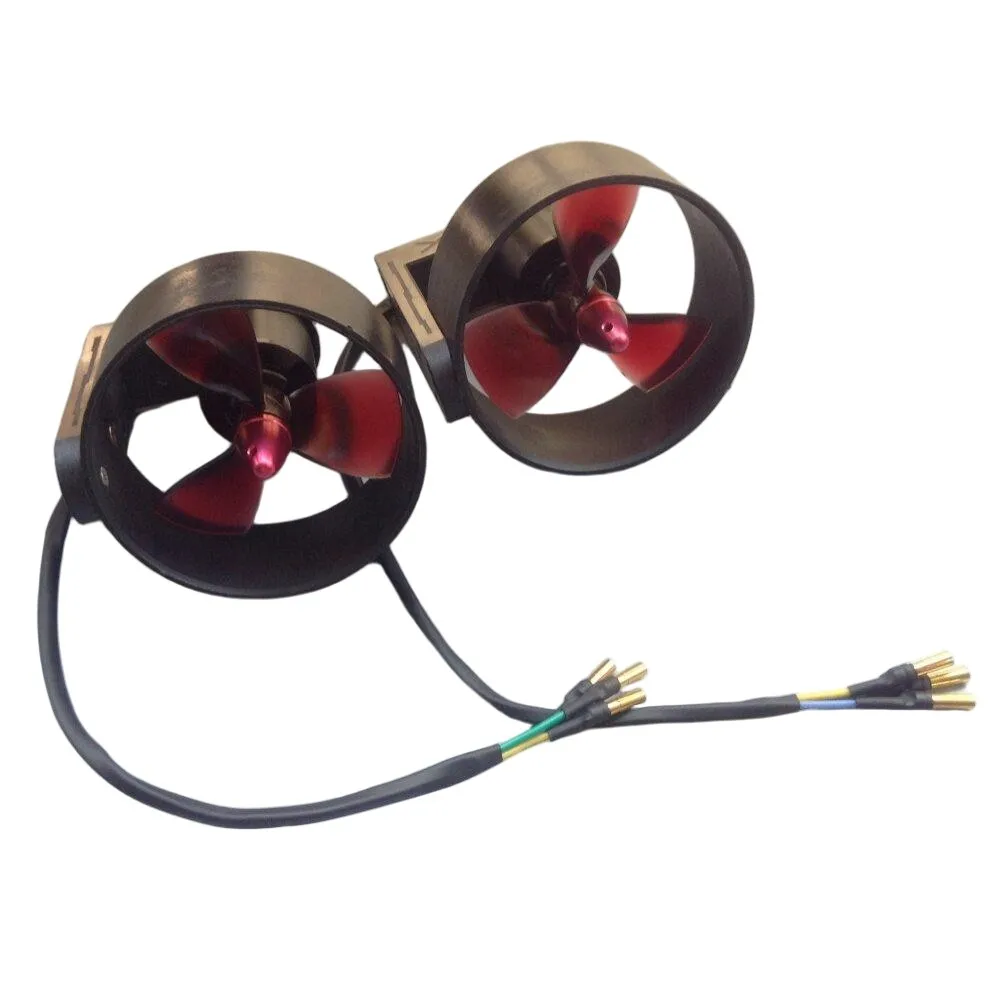 

Бесщеточный подводный подруливающий двигатель 12-24В, тяга 5 кг, 600Вт 30А для каяков, рыболовных лодок, DIY, с 4-мм банановым разъемом