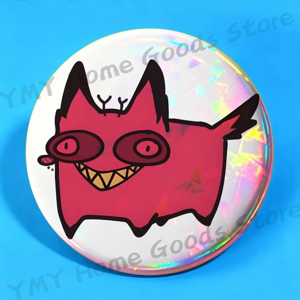 Anime A-Alastor Cartoon Round Pins Cartoon Brooches Stylish Ornament Badge for Backpack Accessorys Gifts