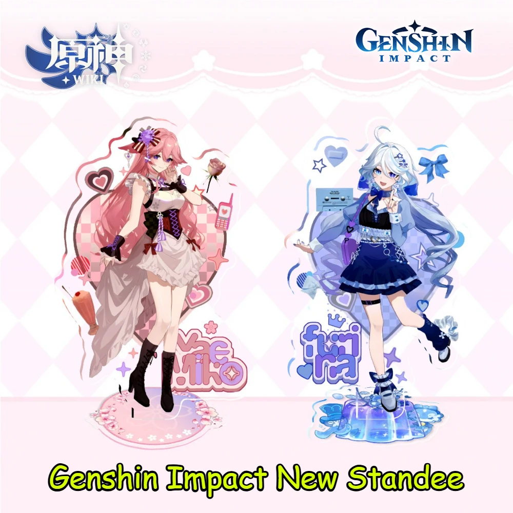 

Genshin Impact аниме Merch Standee Yae Shenzi Fonina украшения для стола украшения подарок для фаната коллекционное украшение дома