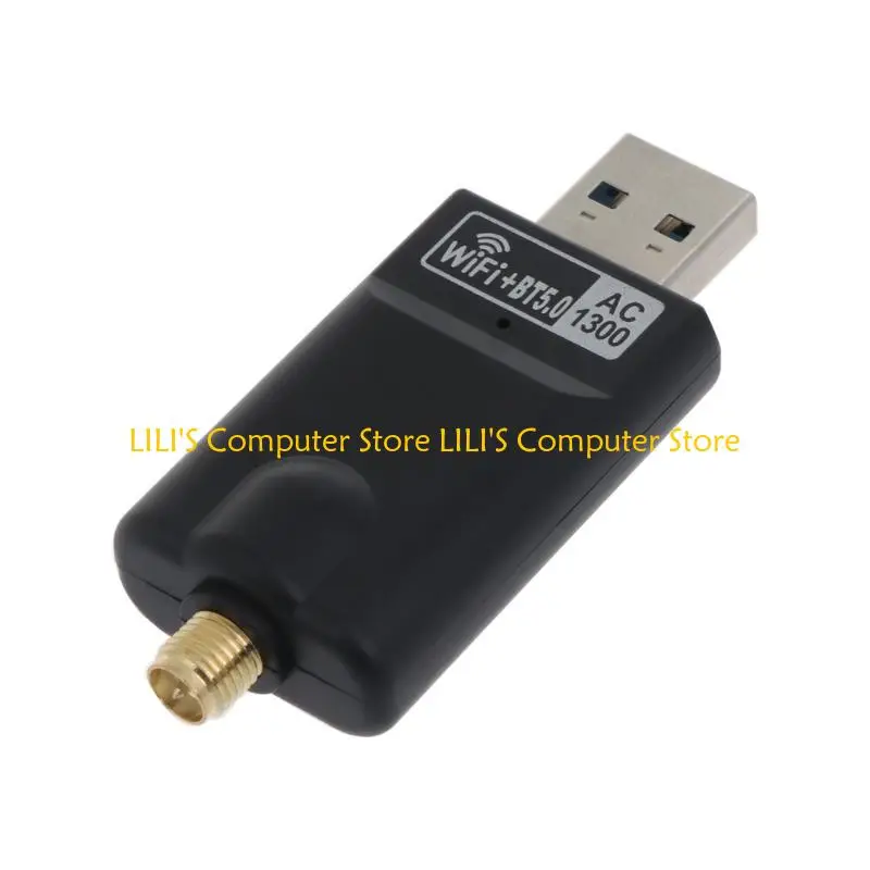 A52B WiFi Adapter 2.4/5GHz AC1300 USB Wireless Card for PC LAN LAN ADAPTER