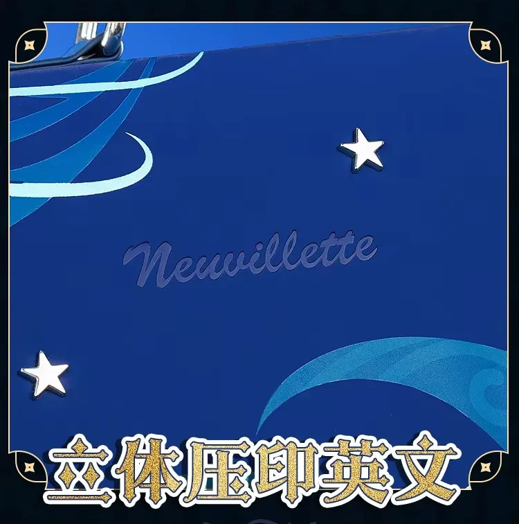 CosAn, juego Genshin Impact, paquete temático de Neuvillette para cosplay, mochila de estilo preppy para el día a día, bolso bandolera, precioso itabag.