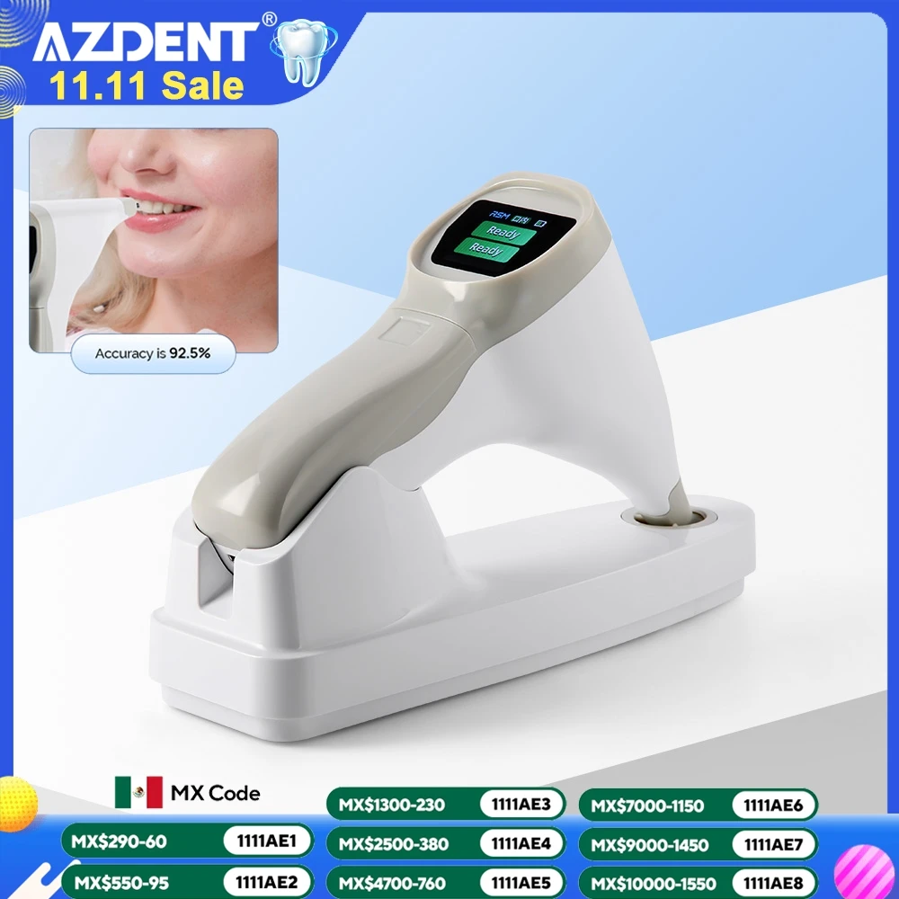

AZDENT Dental Photoelectric Tooth Color Comparator Digital Shade Guide Corrector High Accuracy LCD Wireless Dentistry Equipment