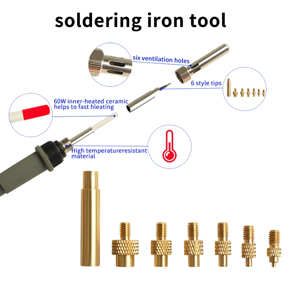 Imagem -05 - Conjunto de Calor de Porca de Inserção para Peças de Impressora 3d Stealth Press Zero Inserir Ferramenta Ponta de Ferro de Solda Inserção de Rosca Kit Embutido M2-m8